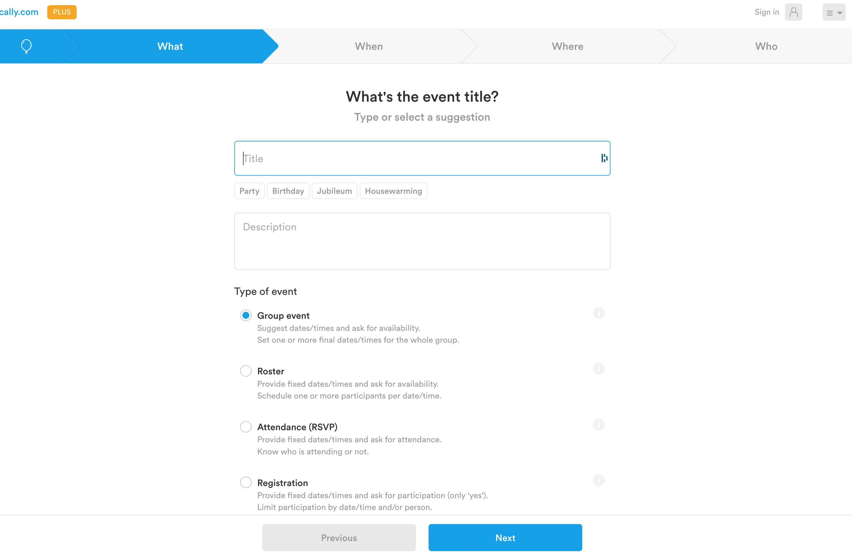 cally.com functionalities