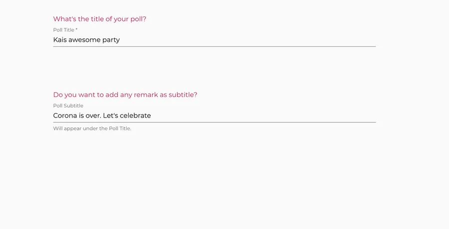 How to create a poll with Whocan