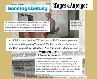 Wie es zur Gründung von Whocan kam – die SonntagsZeitung und der Tages-Anzeiger haben meine Geschichte erzählt