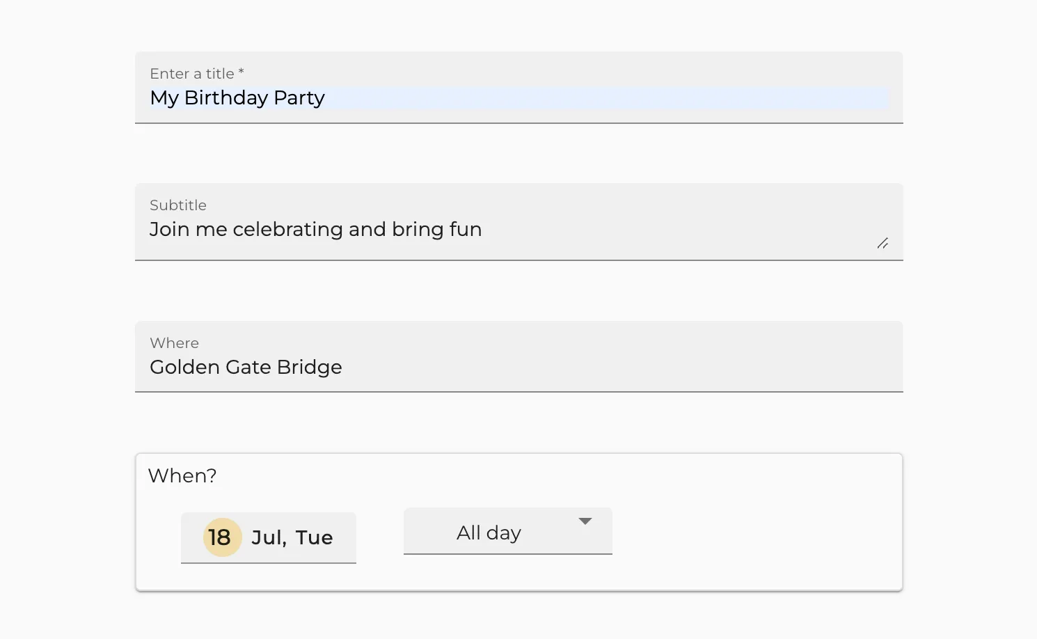 1. Birthday invitation text